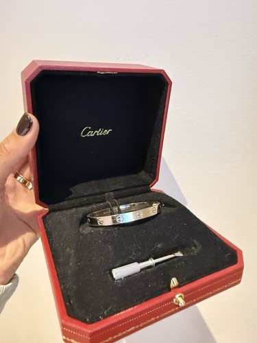 Cartier white gold - white, love