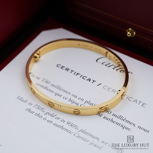 Cartier 18ct yellow gold love - cartier,