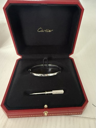 Cartier love bracelet white - cartier,