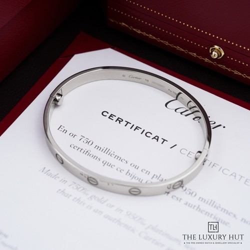 Cartier 18ct white gold love - white,