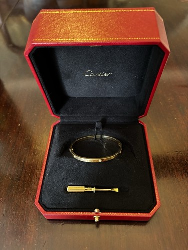 Cartier 18ct yellow gold love - cartier,