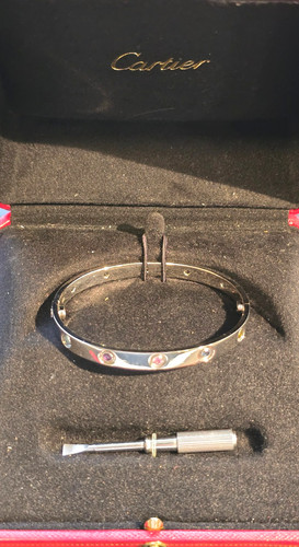 Cartier love 18k white - , gold