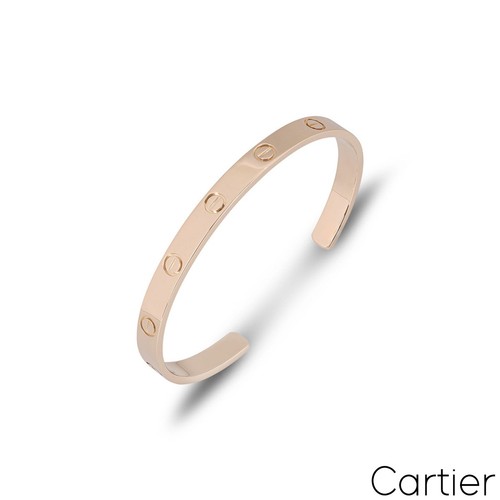 Cartier rose gold plain cuff - rose,