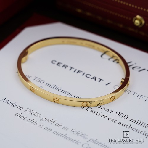 Cartier 18ct yellow gold love - cartier,