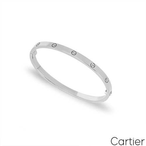 Cartier white gold - white, plain