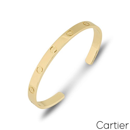 Cartier yellow gold plain cuff - plain,