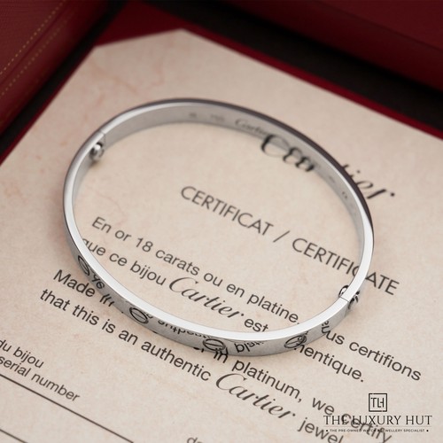 Cartier 18ct white gold love - cartier,