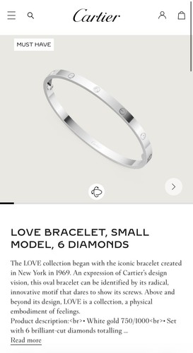 Cartier love bracelet 18ct - love,