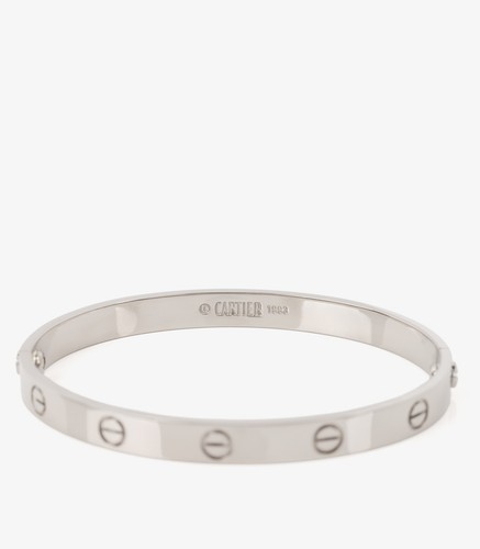 Cartier 18ct white gold - white, love