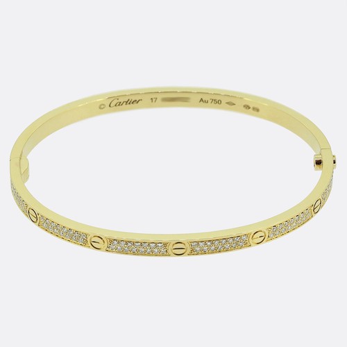 Cartier small model paved love - cartier,