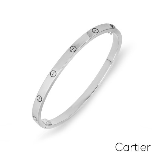 Cartier white gold plain - cartier,